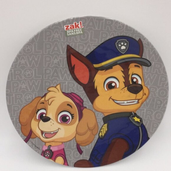 Paw Patrol 9” Children’s Kids Melamine Dinner Plate Skye Chase BPA Free - Picture 4 of 8